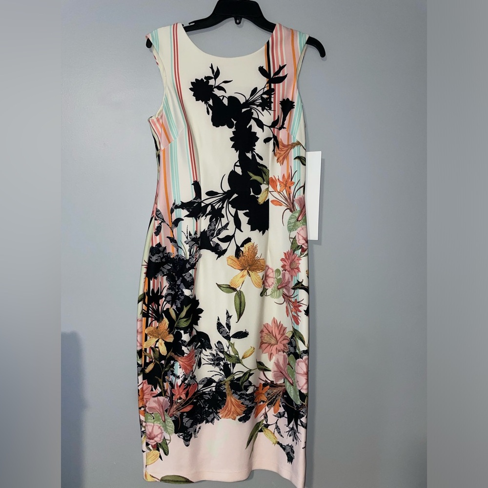 🌺NWT Julian Taylor Floral Multicolor Sleeveless Dress